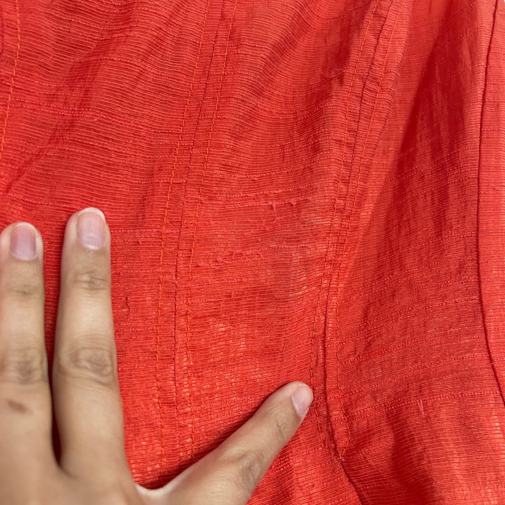 Orange A-Line Dress - Picture 4 of 9